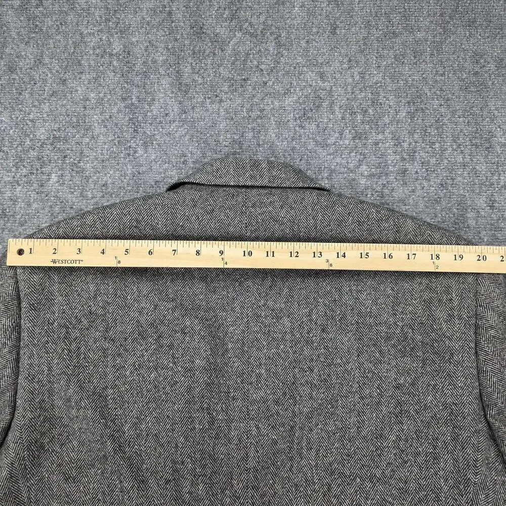 Gianfranco Ruffini Blazer Mens 42R Gray Herringbone Camel Hair Blend Italy Made - Picture 6 of 16